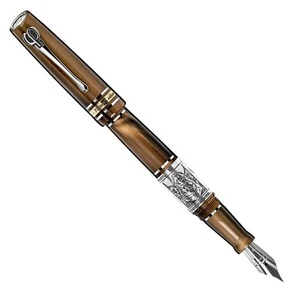 Maita L.E. 100 pcs. Pitagora (Pytagoras) Fountain Pen | 18K Gold Nib | Silver - Picture 1 of 1