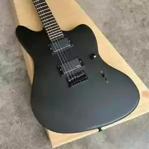 Hot Sale Custom Artist Jim Jazz master Electric Guitar Satin Black Matte - Picture 1 of 4