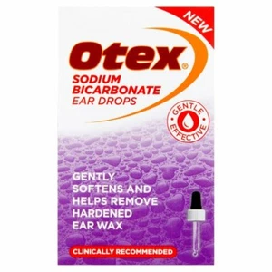 Otex Blocked Ear Wax Remover Sodium Bicarbonate Ear Drops 10ml - Picture 1 of 4