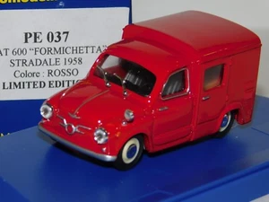 Seat 600 Formichetta Stradale 1958 Rosso Fiat Lim. PROGETTO PE037 1:43 - Imagen 1 de 1