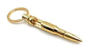Schlüsselanhänger Patrone Munition Flaschenöffner Gold Anhänger Keychain - Bild 1 von 5