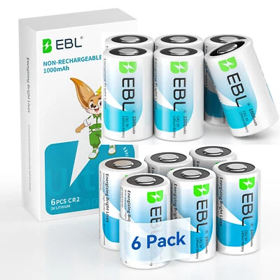 6-48Pack CR2 3V 1000mAh Industrial Lithium Lot DL-CR2  KCR2 Photo Batteries - Image 1 of 4