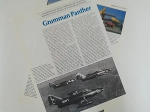 Clipping Ritaglio Articolo Aereo Grumman Panther - Storia e Approfondimento - Picture 1 of 1