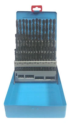 Spiralbohrer HSS-G SET 41-teilig: 6,0 - 10,0 mm geschliffen schwarz HSSG DIN 338 - Bild 1 von 3