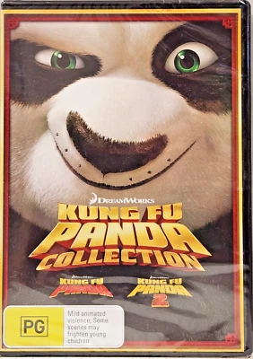 KUNG FU PANDA I & II - Dustin Hoffman, Gary Oldman, Jack Black - 2 DVDs - Image 1 of 2