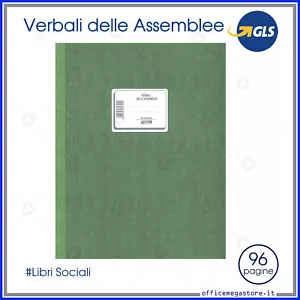 registro verbali delle assemblee libri sociali 96 pagine modulistica buffetti - Foto 1 di 3
