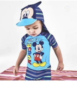 Disney Minnie Mickey Kids Baby 3 Piece Swim Set Pool Beach Swimwear 12-18 Months - Picture 1 of 6