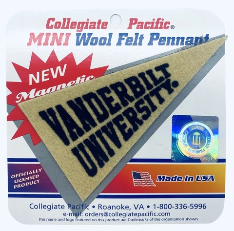 Vanderbilt Commodores Mini Magnetic Wool Pennant by Collegiate Pacific-New Cover