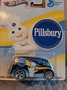 Pillsbury Doughboy General Mills Hot Wheels FURG D-LIVERY VAN 2012 NUOVO CON SCATOLA - Foto 1 di 6