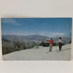 Bromley Mountain Vermont View From Vintage Postcard Dated 1956 - Picture 1 of 5