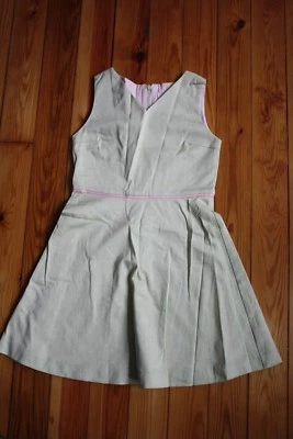 KC Parker Hartstrings 7 Spring Green Pink Polka Dot Dress Easter - Image 1 of 4