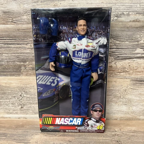 2003 Road Champs Nascar Jimmie Johnson Lowes Action Figure 12" Doll New in Box Cover