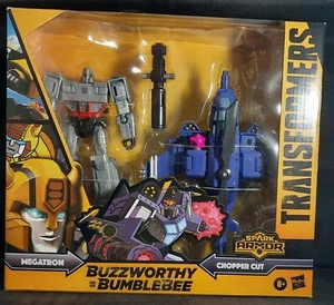 Transformers Buzzworthy Bumblebee Spark Armor Megtron & Chopper Cut neu - Bild 1 von 8