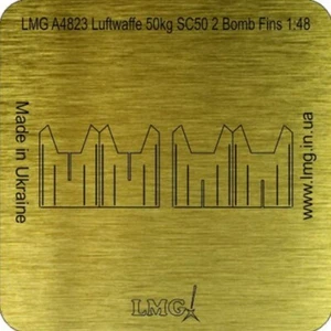 LMG BA-48027 1:48 Luftwaffe 50 kg SC50 8 aletas bomba espesor 0,2 mm - Imagen 1 de 4