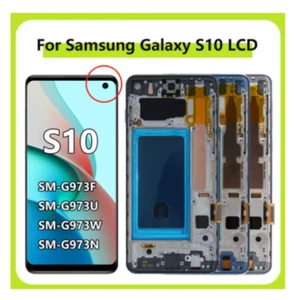 TFT For Samsung S10 G973F/DS LCD Display Touch Screen Digitizer + Frame Replace - Picture 1 of 4