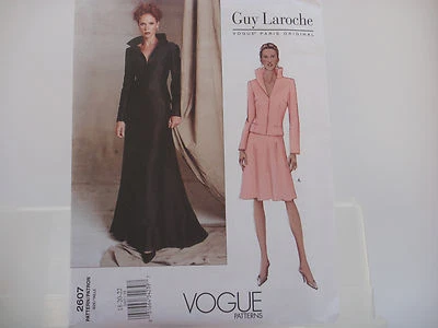 Vogue 2607 v2607, Guy Laroche, Vogue Paris Original Suit Pattern Sizes 18-22 - Image 1 of 4