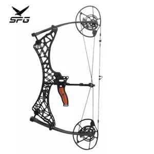 40-70lbs Aluminum Alloy Archery Compound Bow Let-off 90% Hunting Shooting - Picture 1 of 8