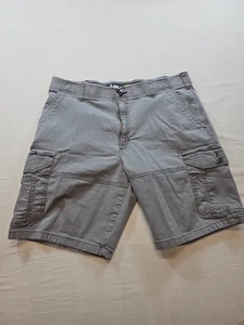 Lee Extreme Motion Shorts Mens 36 Gray Cargo 10" Performance Series Hiking Work - Picture 1 of 10