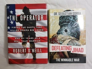 Lot of 2 Middle East War ISIS Military Navy Seal HC DJ Books - Operator - Jihad - Imagen 1 de 10