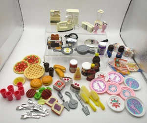 Lotto 80+ accessori cibo casa delle bambole Barbie vintage elettrodomestici cucina - Foto 1 di 23