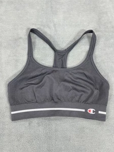 Sujetador deportivo Champion para mujer pequeño gris sin costuras espalda deportiva gimnasio entrenamiento - Imagen 1 de 4