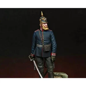 1/24 Resin Model Kit 19th Century Prussian General Soldier WW1 Unpainted - Picture 1 of 3