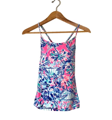 Lilly Pulitzer Luxletic Bandy Bra tank size XS Adjustable Straps Built In Bra - Image 1 of 4