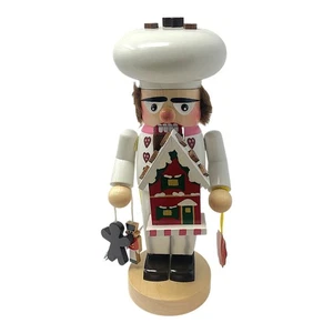 Steinbach SIGNIERT Molliger Lebkuchenbäcker Deutsch Weihnachten Nussknacker Neu 11 Zoll - Bild 1 von 8