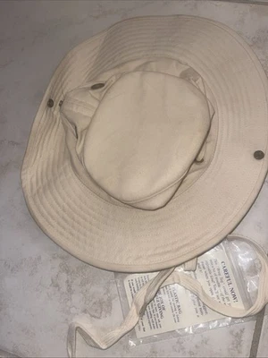 De Colección Tilley Endurables Wanderer Crema Algodón Pato Lona Sombrero Talla 7 1/8 Mediano Foto 1 de 4
