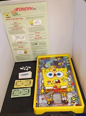2007 SpongeBob Squarepants Edition OPERATION Skill Game by MB Works Incomplete  - Image 1 of 4