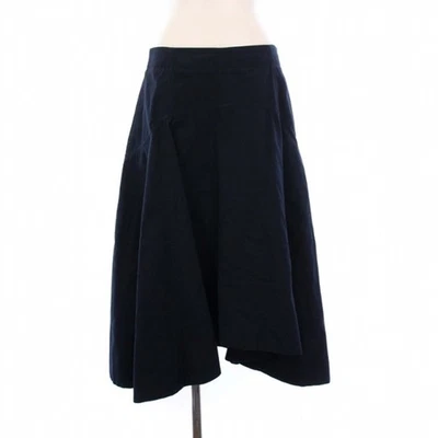 FALDA SKART ALGODÓN COMPACTA BOTTEGA VENETA 22SS F LARGA 40 AZUL MARINO 720890 V2BL0 Usada Foto 1 de 4