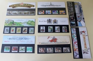 GB 1985 PAQUETES DE PRESENTACIÓN COLECCIÓN DE 8 PAQUETES SELLOS CONMEMORATIVOS CONJUNTOS COMO NUEVOS - Imagen 1 de 1