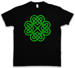 SHAMROCK IRISH KNOT IV T-SHIRT Cloverleaf Irland Ireland Kleeblatt Kelten Knoten - Picture 1 of 1