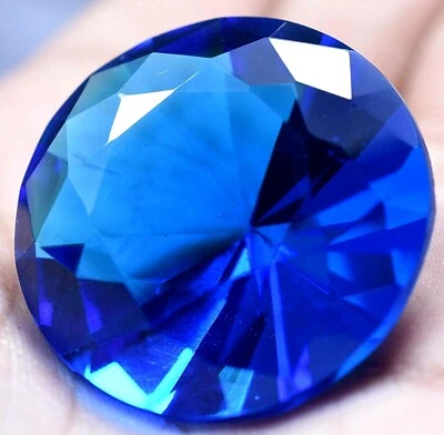 Lab Created 89.25 Ct Lustrous Blue Tanzanite GGL Certified Sparkling Gemstone - Image 1 of 4