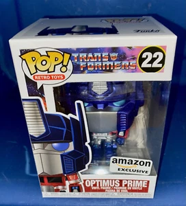 FUNKO Pop! Optimus Prime #22 Transformers Amazon Exclusive Metallic Version MAY - Picture 1 of 6