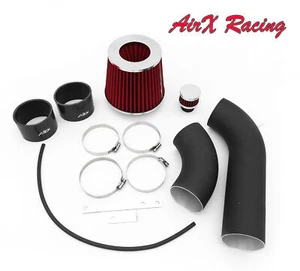 AirX Racing Coat Black-Red For 2PC 93-98 Golf Jetta Cabrio 2.0L Cold Air Intake - Picture 1 of 4