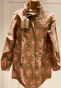 Regatta Hydrafort Waterproof/ Wind proof Green Floral Hooded Outdoor Jacket UK16 - Picture 1 of 13