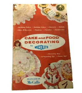 Wilton Vintage 1956 Wecolite Cake and Food Decorating Booklet Guide - Picture 1 of 4