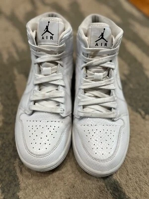 🔥Nike Jordan 1 Piel de Serpiente Blanca Media Talla 9.5 Foto 1 de 4