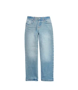 Boys Wonder Nation Medium Wash Blue Denim Skate Fit Jeans Sz 10 Adjustable Waist - Picture 1 of 3