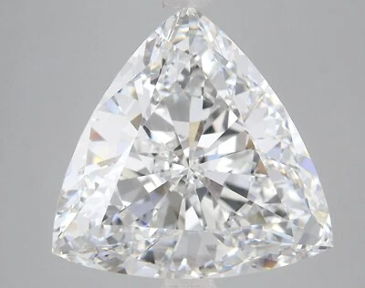 Natural Vivid White 'D' Color 3 Ct VVS1 Unheated Loose Diamond Trillion Cut - Image 1 of 2