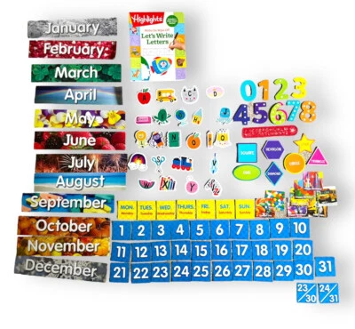 Lot of Kindergarten Educational Write-On Wipe-Off Let's Write Letters Highlights - Image 1 of 4