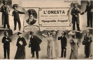 Italia antigua postal vintage Leopoldo Fregoli actor y cantante italiano (792) - Imagen 1 de 2