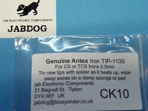 Antex 1100 Meißel Typ Ersatz Bit Spitze 2,3 mm für CS TC TCS SD50 Eisen 7g CK10 - Bild 1 von 5