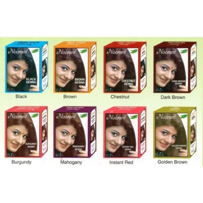 Noorani Henna Hair Color and Herbal Powder 6 pouches x 10g [BUY 1 FREE 1 BOX] - Image 1 of 4