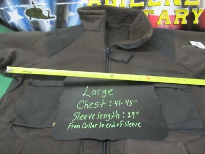 US MILITARY BEAR COAT  FLEECE BROWN ECWCS HUNTING JACKET MEDIUM LARGE NEW - Image 1 of 4