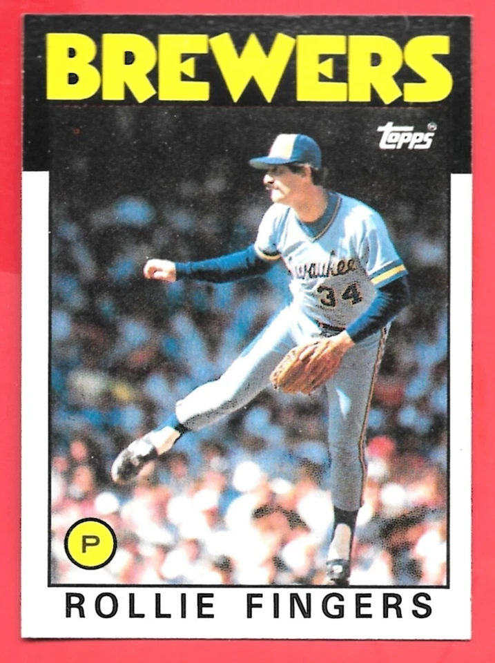 1986 Topps #185 Rollie Fingers - NRMT - Image 1 of 1