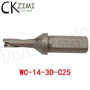 WC-C25-3D-14 WC03 CNC U Drill/Indexable Drill Bit ΦWC-14-3D-C25,For WCMT030208 - Imagen 1 de 5