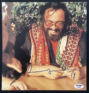 Luciano Pavarotti Signed Photo 8x9 Book Page 3 Tenors Autograph Smiling PSA/DNA - Picture 1 of 4