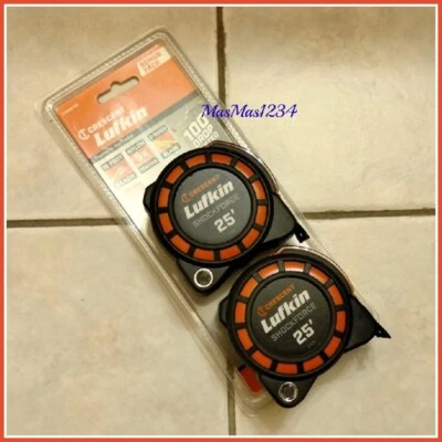 Lufkin 2 -Pack Shockforce Dual-Sided Tape Measure 1-3/16 in. x 25 ft. Fast Ship - Image 1 of 4